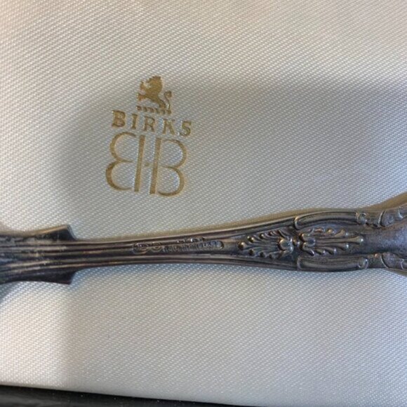 Vintage Birks Silver Plated Kings Pattern Individual Cutlery Set Engraved - Picture 5 of 8